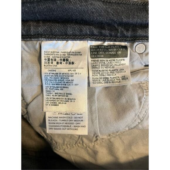 Levi’s Gray Wedgie Straight Leg Button Fly Jeans Size 6/28 - Picture 6 of 7